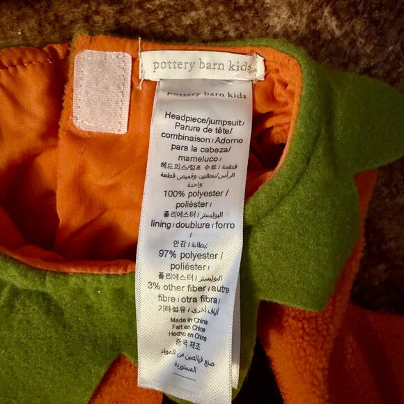 Pottery Barn Kids Baby Pumpkin Halloween Costume - Picture 3 of 4